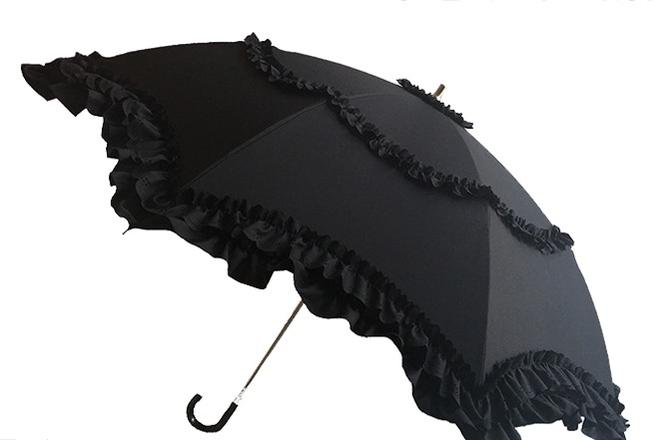 Sombrilla Lolita clásica plegable en dos partes para uso diario - varios colores y modelos