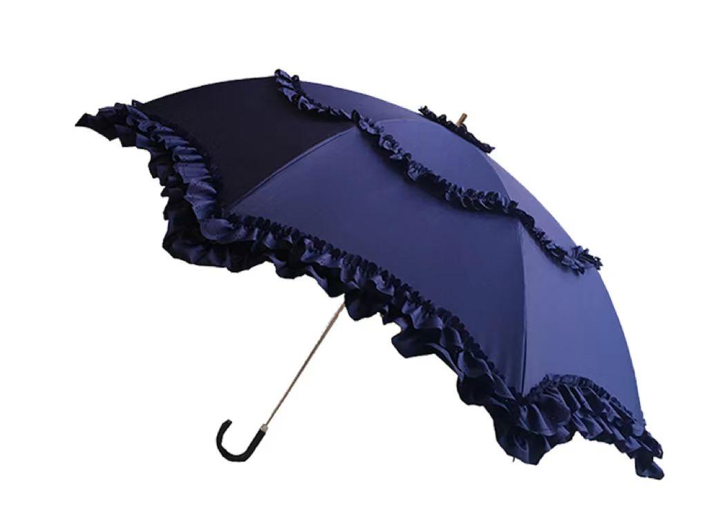 Sombrilla Lolita clásica plegable en dos partes para uso diario - varios colores y modelos