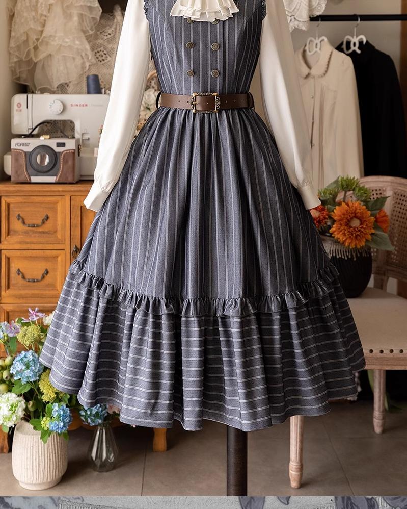 Little Manor - Vestido JSK Lolita clásico y blusa de manga larga - varios colores y modelos