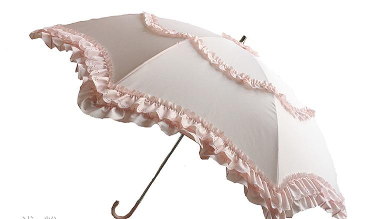 Sombrilla Lolita clásica plegable en dos partes para uso diario - varios colores y modelos