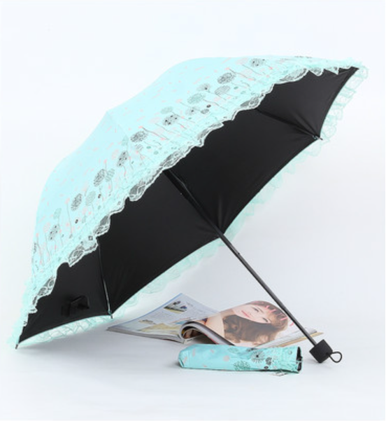Sombrilla Lolita de princesa con protección solar y volantes de encaje - varios colores y modelos