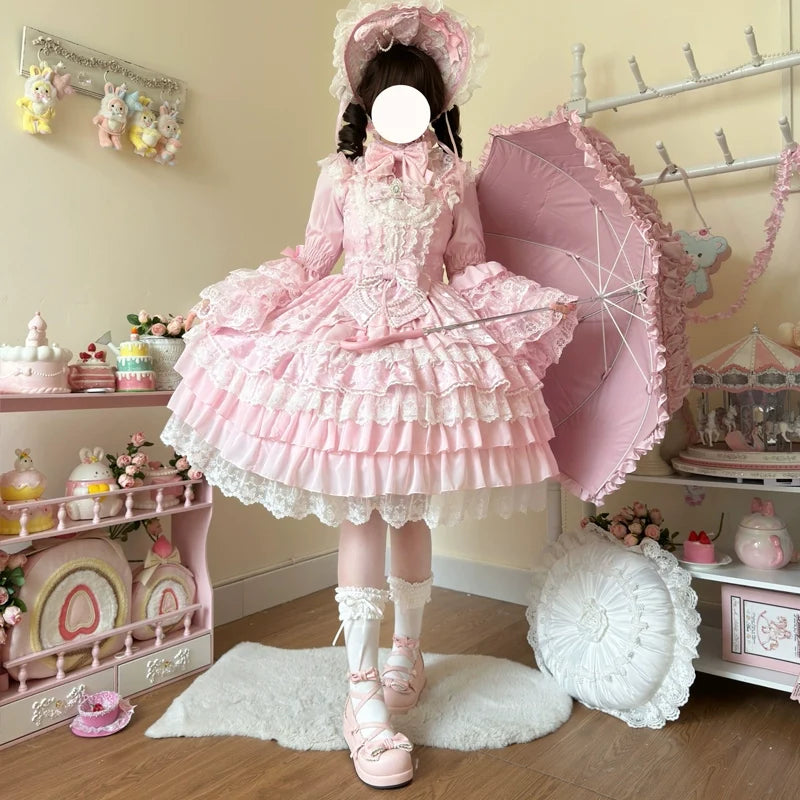 Love Feathered Bond - Vestido JSK Lolita dulce de novia y blusa con mangas hime - varios colores y modelos