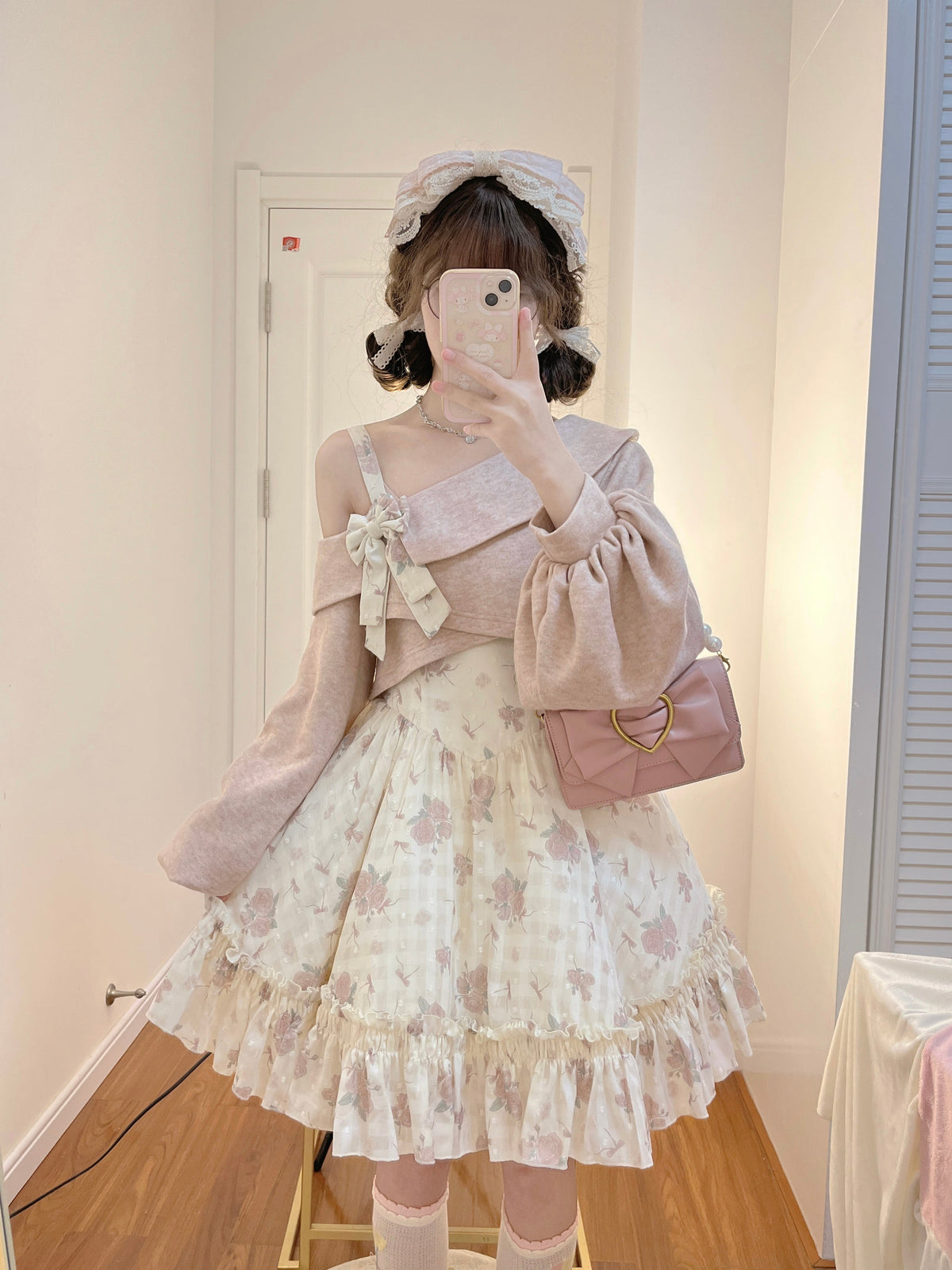Twilight Rose - Vestido JSK Lolita dulce con estampado floral y jersey - varios colores y modelos