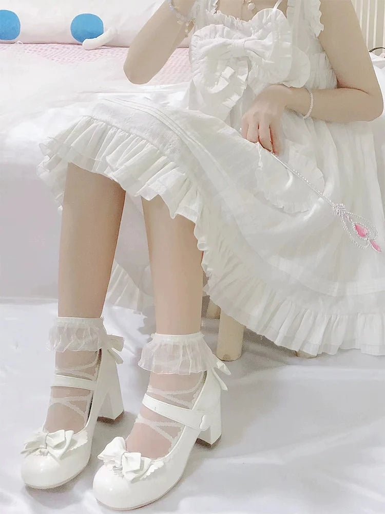Fairy Godmother - Elegantes zapatos Lolita de tacón estilo Mary Jane - varios colores y modelos