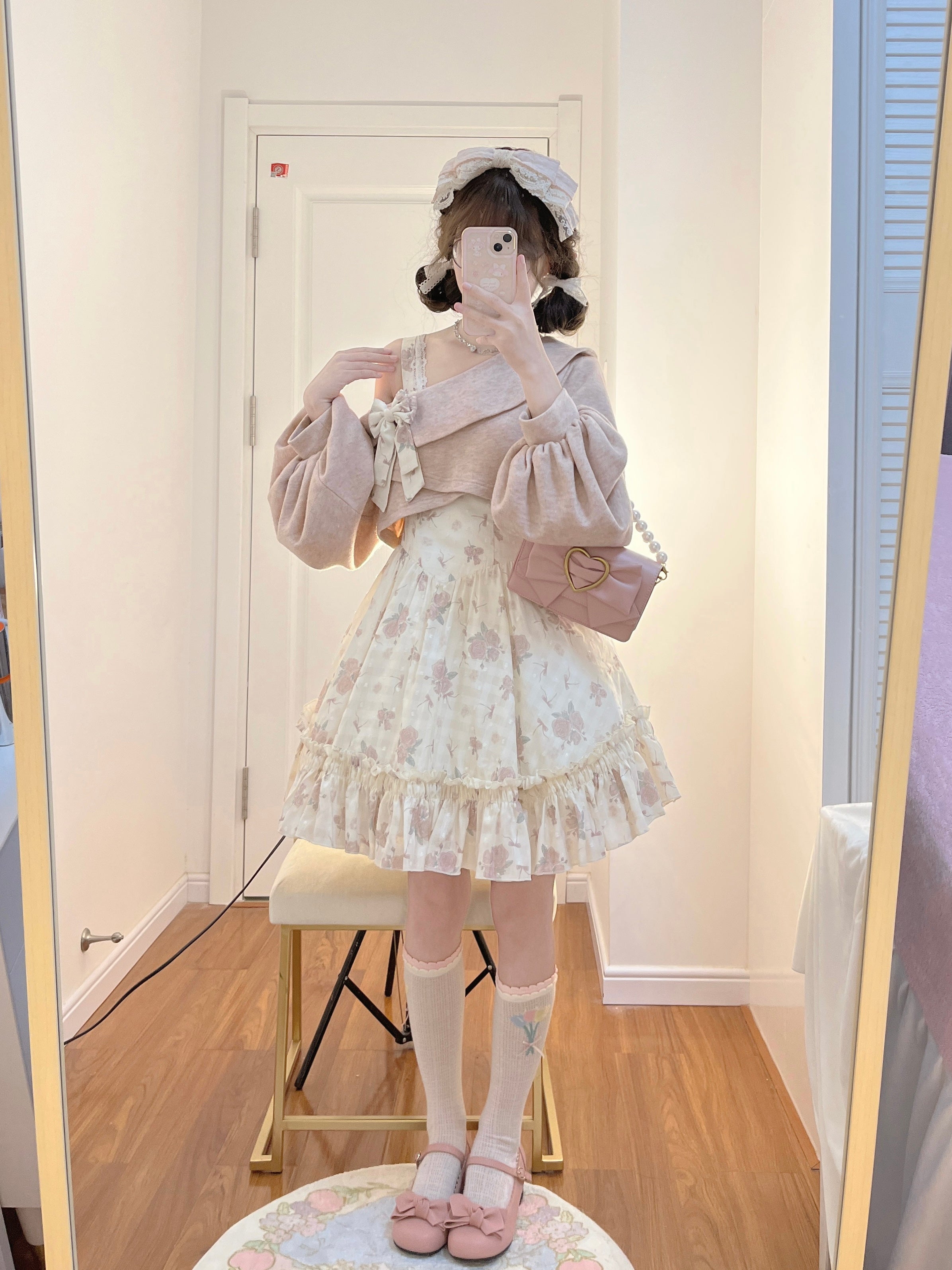 Twilight Rose - Vestido JSK Lolita dulce con estampado floral y jersey - varios colores y modelos