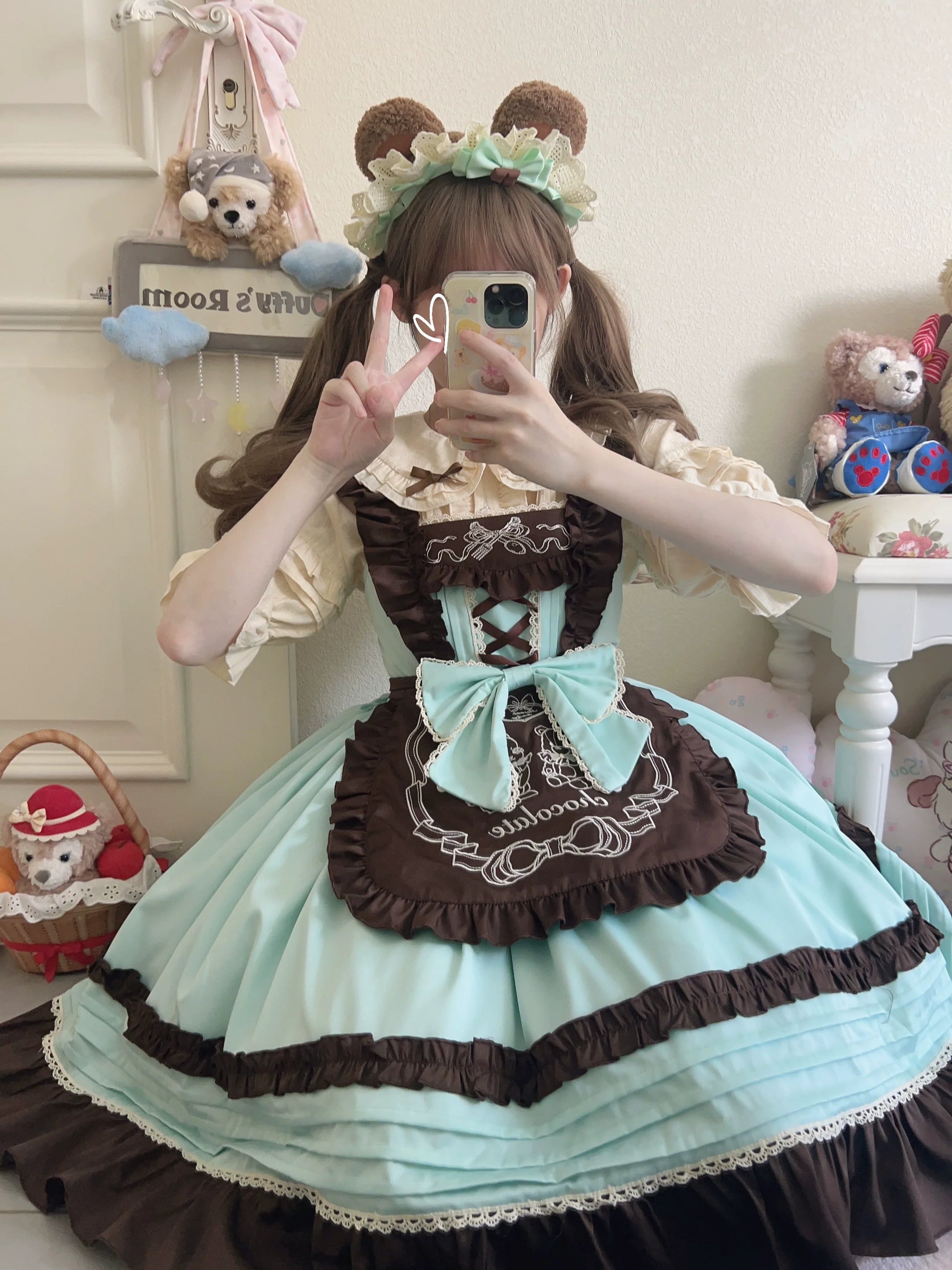Sweet Layered Cake - Vestido JSK Lolita dulce con delantal desmontable - varios colores y modelos