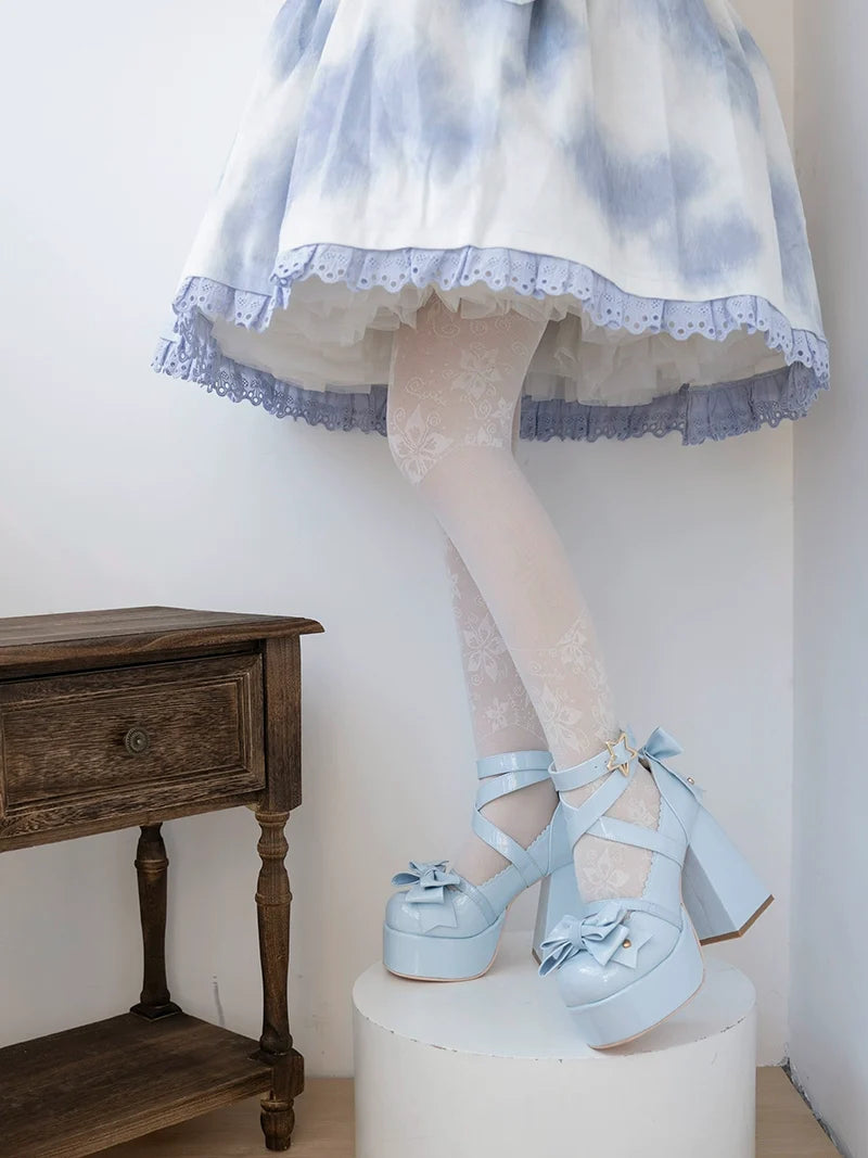 Beauty Bunny - Star Prayer - Zapatos Lolita kawaii de verano con punta redonda y tacón - varios colores y modelos