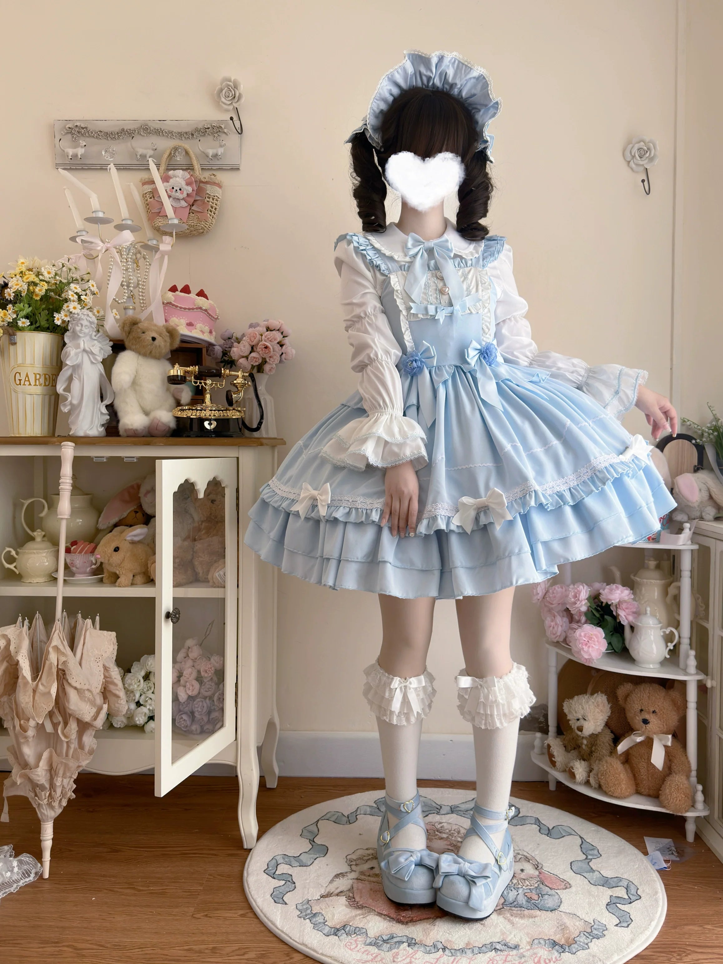 Paper Shell Cake - Vestido JSK Lolita dulce de verano con delicados lazos - varios colores y modelos