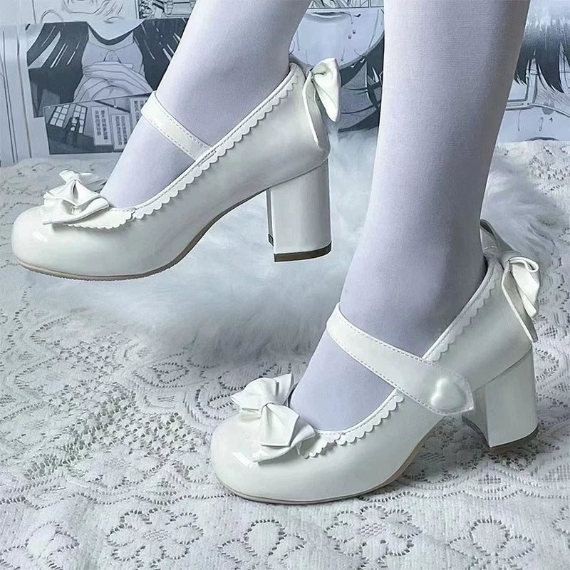 Fairy Godmother - Elegantes zapatos Lolita de tacón estilo Mary Jane - varios colores y modelos