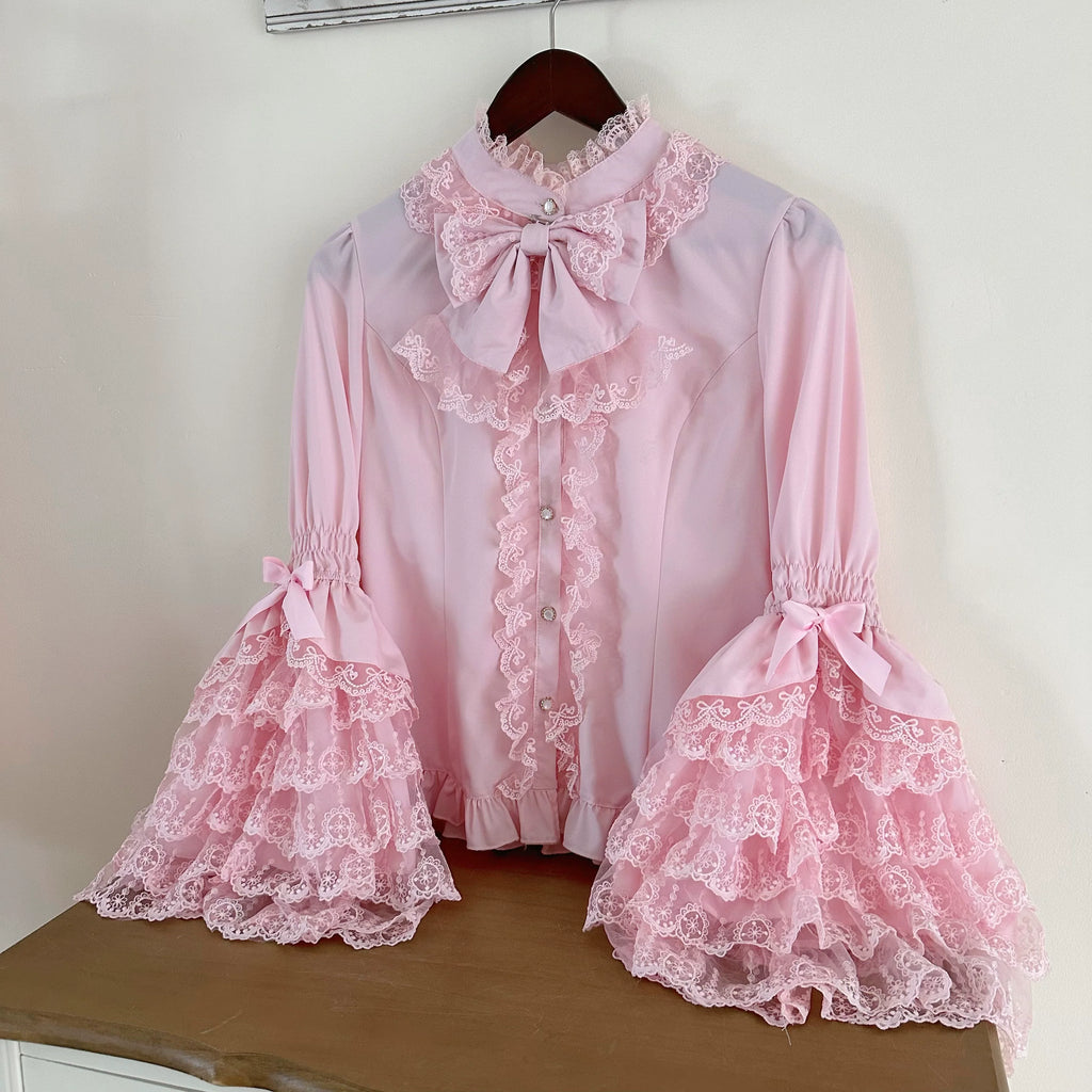 Love Feathered Bond - Vestido JSK Lolita dulce de novia y blusa con mangas hime - varios colores y modelos
