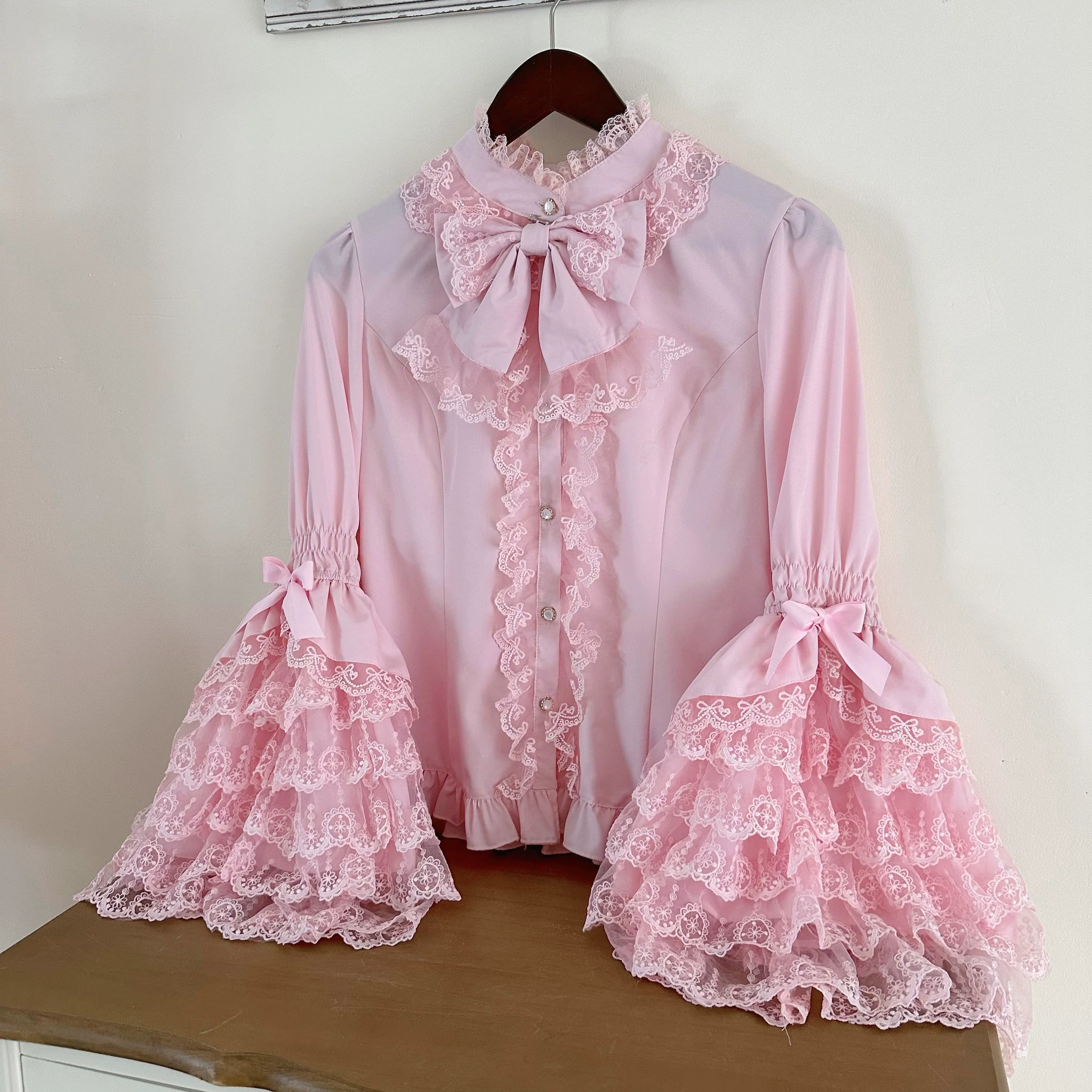 Love Feathered Bond - Vestido JSK Lolita dulce de novia y blusa con mangas hime - varios colores y modelos