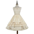 Girl Nelly - Elegante vestido Lolita de tirantes y color liso