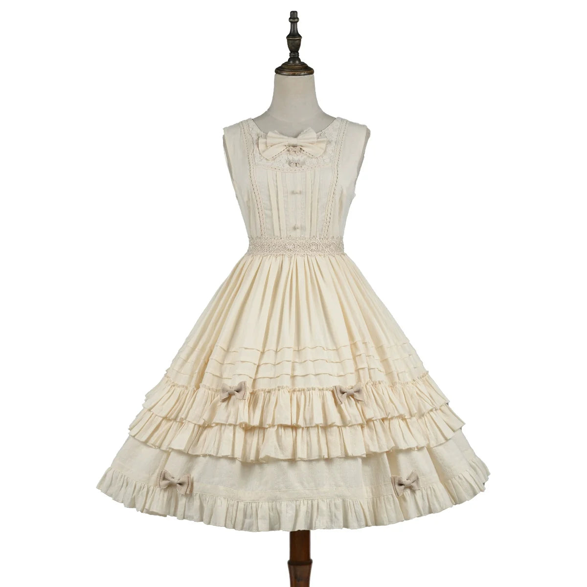 Girl Nelly - Elegante vestido Lolita de tirantes y color liso