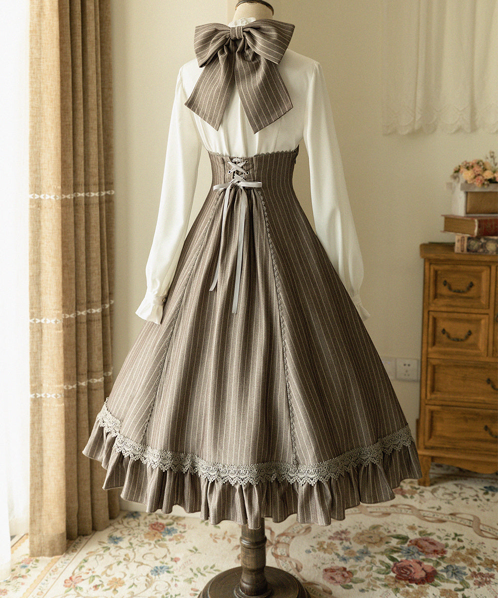 South of the Forest - Vestido JSK Lolita clásico vintage con cuello halter y blusa de estilo francés - varios colores y modelos