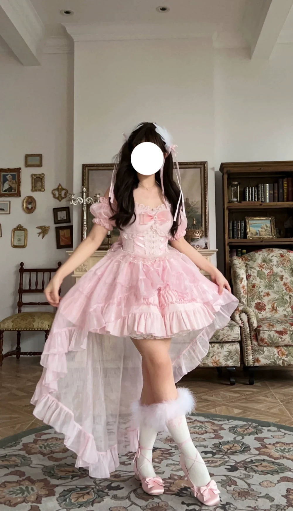 Rose Tale - Vestido JSK Lolita dulce de jacquard con caída de ensue?o - varios colores y modelos