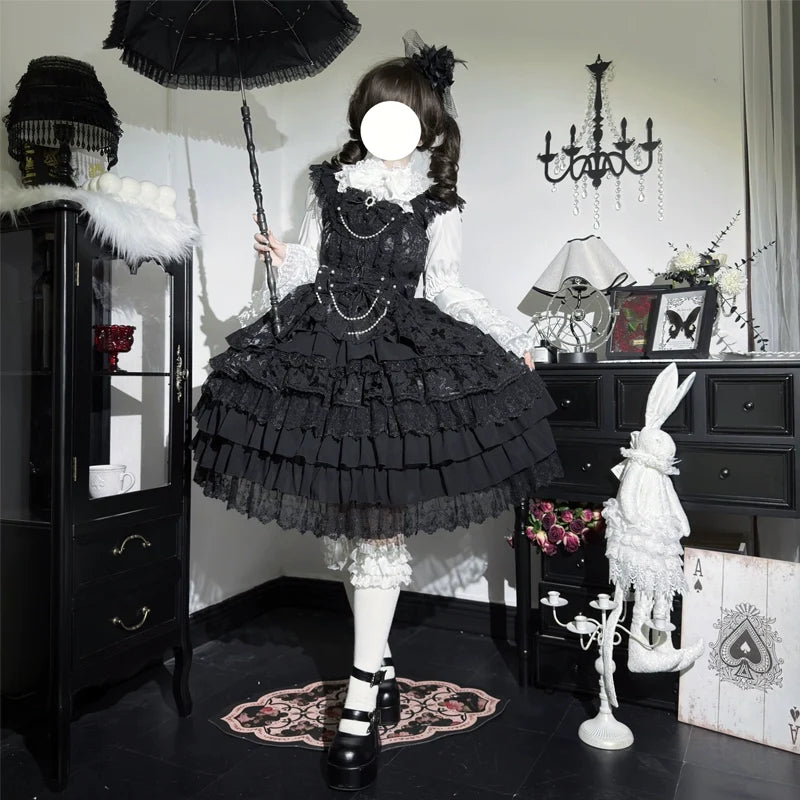 Love Feathered Bond - Vestido JSK Lolita dulce de novia y blusa con mangas hime - varios colores y modelos