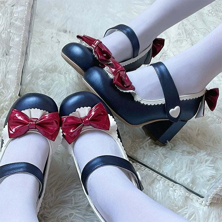 Fairy Godmother - Elegantes zapatos Lolita de tacón estilo Mary Jane - varios colores y modelos