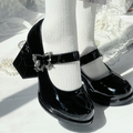 Dreamland - Wanxiang Cycle - Elegantes zapatos Lolita de tacón con rosas repujadas