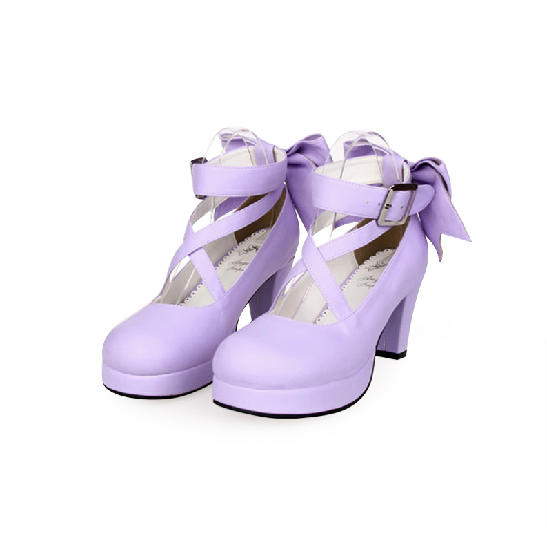 Angelic Imprint - Elegantes zapatos Lolita de princesa con lazos y tacón - varios colores y modelos