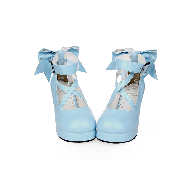 Angelic Imprint - Elegantes zapatos Lolita de princesa con lazos y tacón - varios colores y modelos