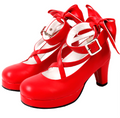 Angelic Imprint - Elegantes zapatos Lolita de princesa con lazos y tacón - varios colores y modelos