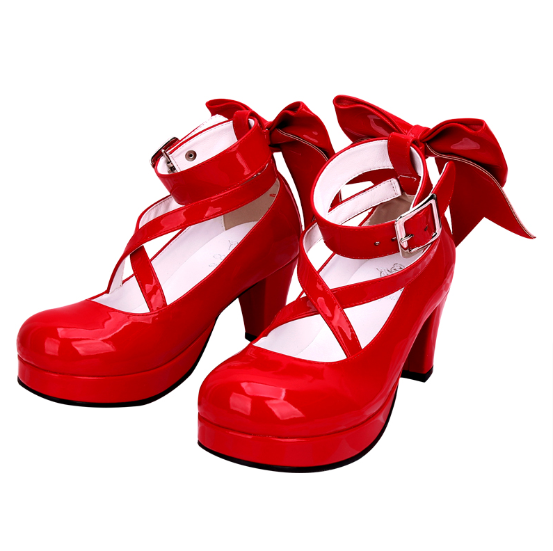 Angelic Imprint - Elegantes zapatos Lolita de princesa con lazos y tacón - varios colores y modelos