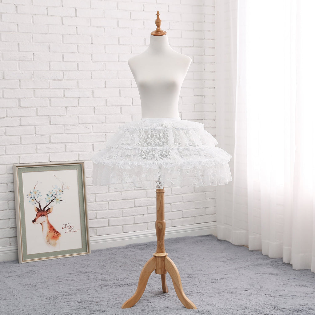 Enagua Lolita fresca ajustable con aberturas - Blanco y Naranja, varios modelos
