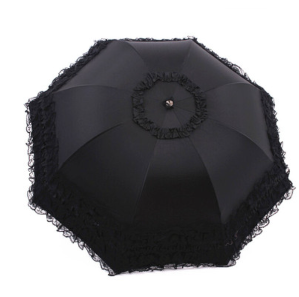 Sombrilla Lolita de princesa con protección solar y volantes de encaje - varios colores y modelos