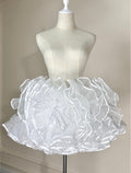 Tata Bath Puff - Enagua Lolita muy voluminosa de campana con cintura ajustable - Blanco y Rosa, varios modelos